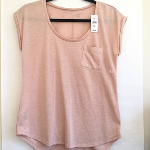 LOFT blush tee NWT size M
